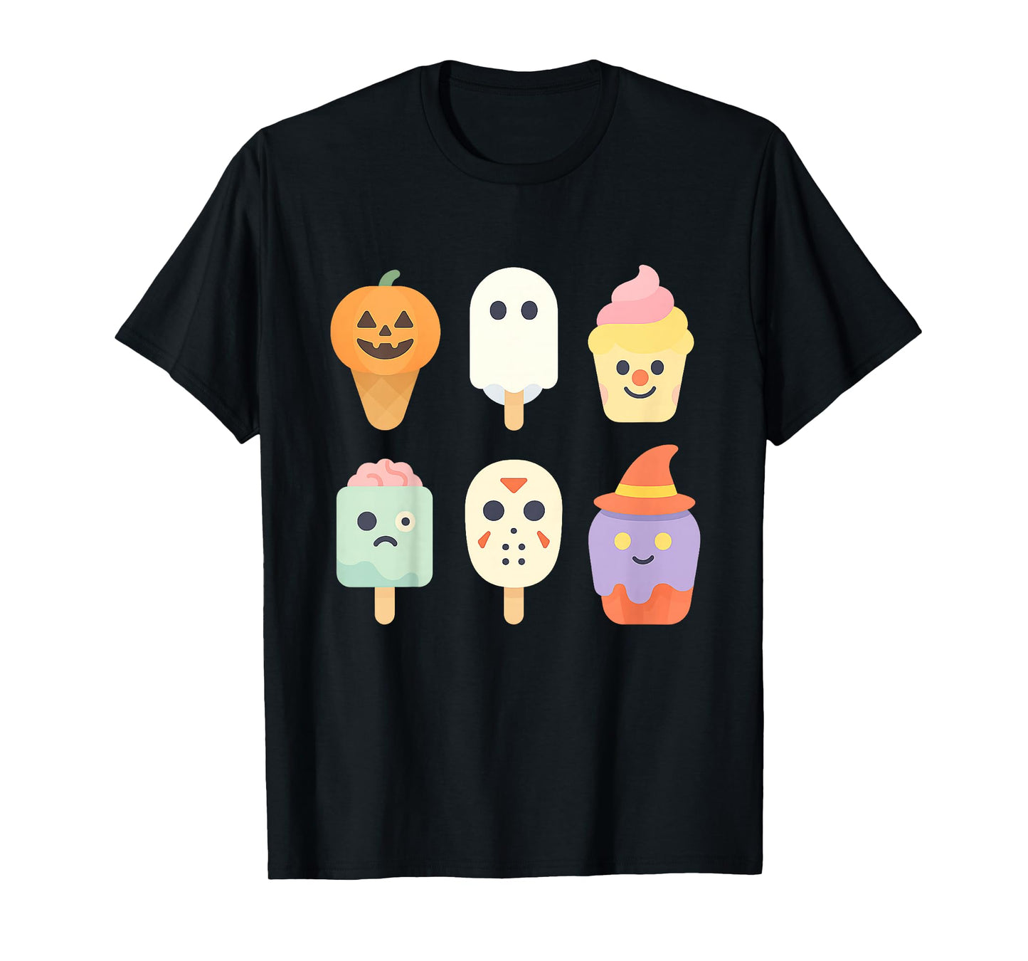 Kawaii Anime Halloween Sweet Monster Ice Cream Pops Candy T-Shirt