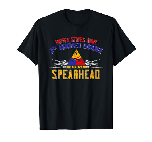 3rd Armored Division Veteran 3rd Ad Spearhead Vintage Gifts T-Shirt