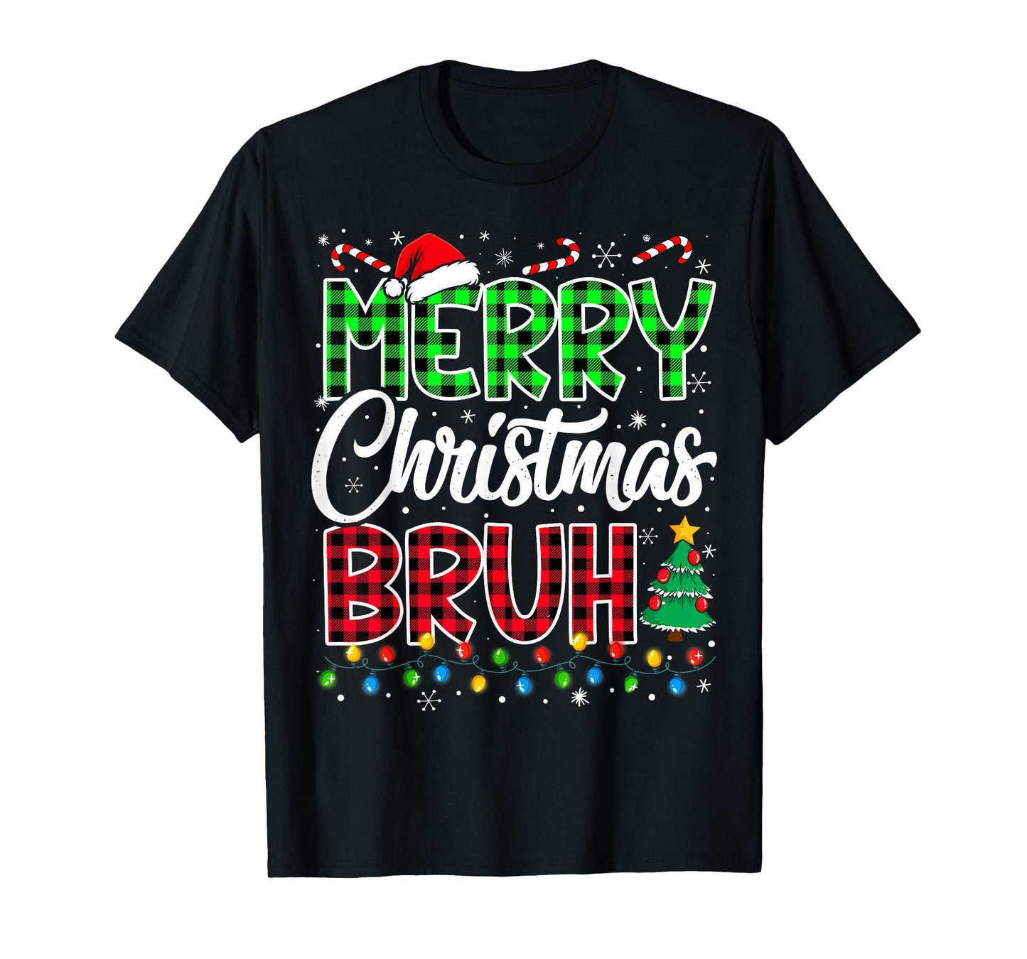 Bruh Christmas Kids Teens Boys Funny Christmas Humor Meme T-Shirt