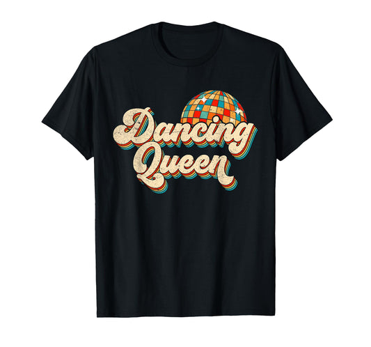 Retro Classic Vintage Dancing Queen 80s 70s Disco Women Girl T-Shirt