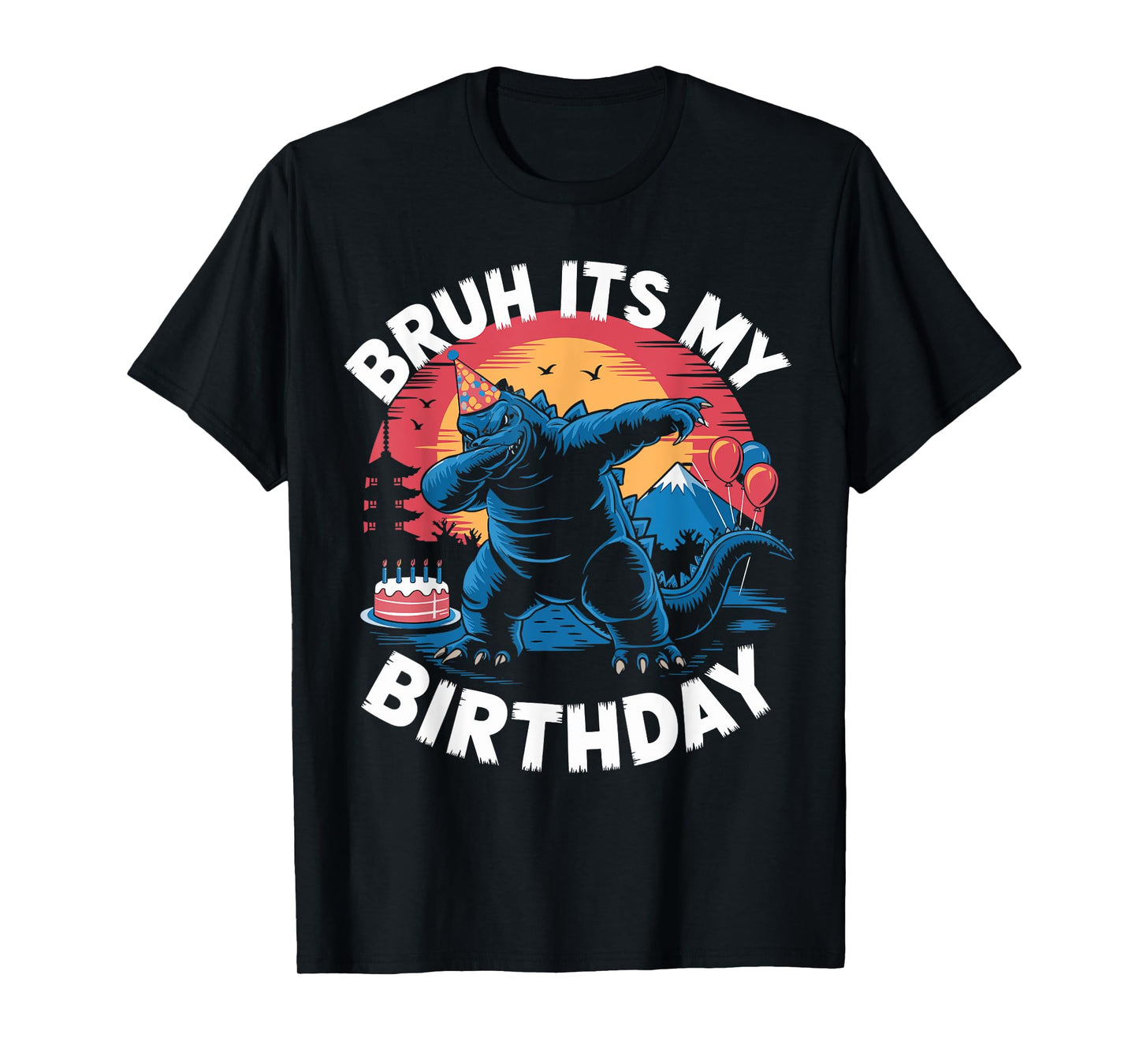 Kaiju Birthday Party Japan Monster Bday Dinosuar Decorations T-Shirt