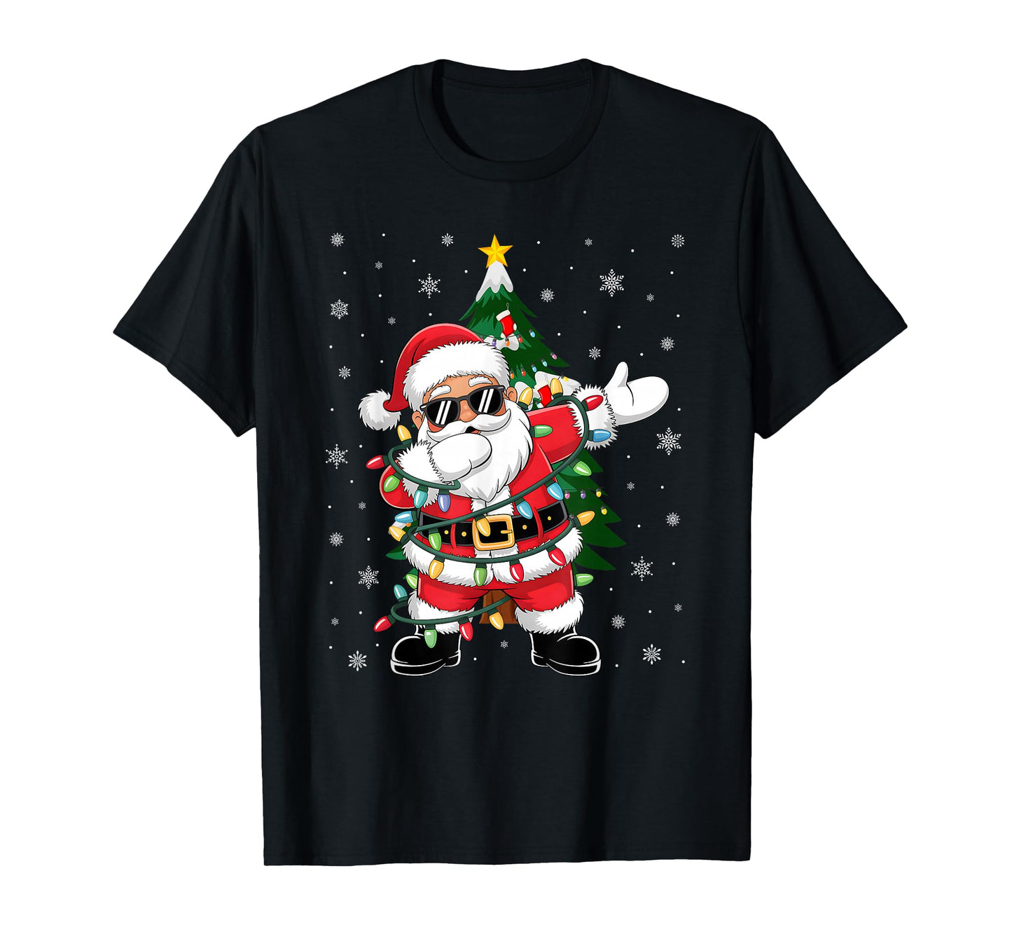 Dabbing Santa Claus Kids Boys Girls Cute Xmas Dab T-Shirt