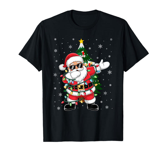 Dabbing Santa Claus Kids Boys Girls Cute Xmas Dab T-Shirt