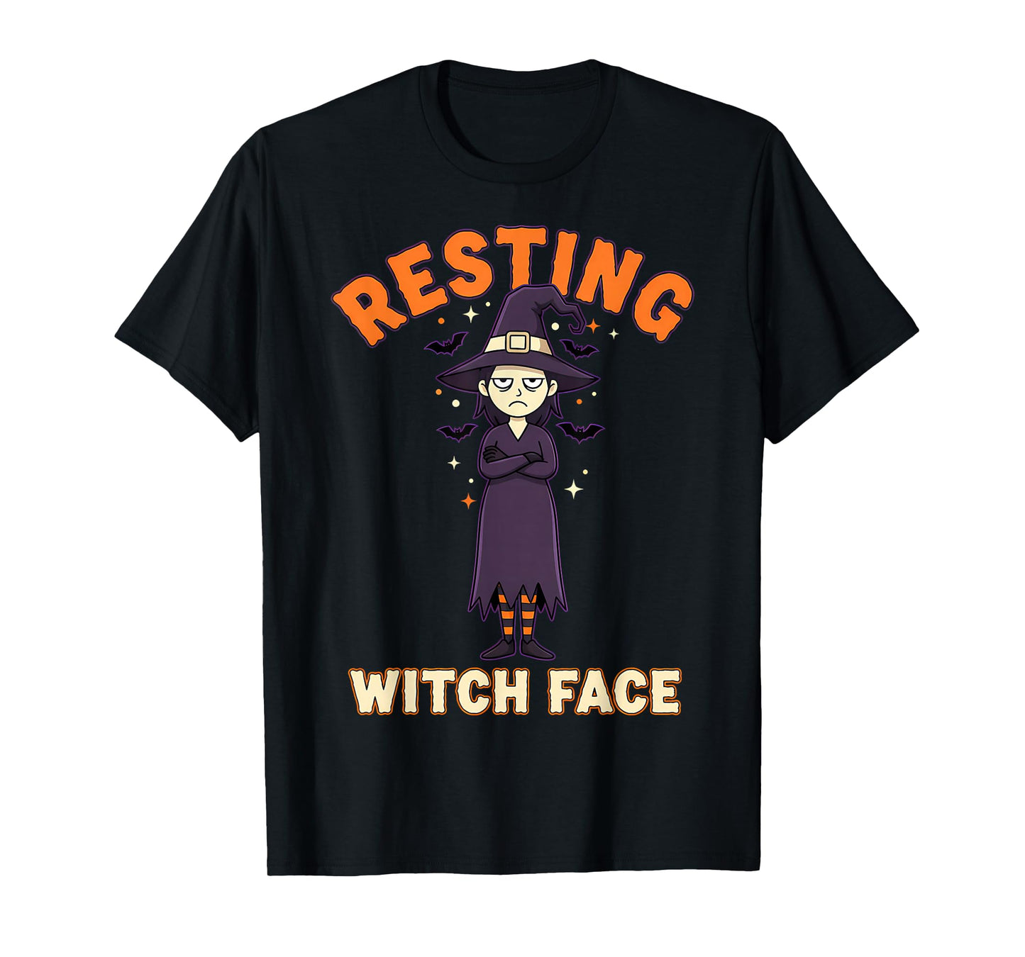 Resting Witch Face Funny Halloween Witch Spooky T-Shirt