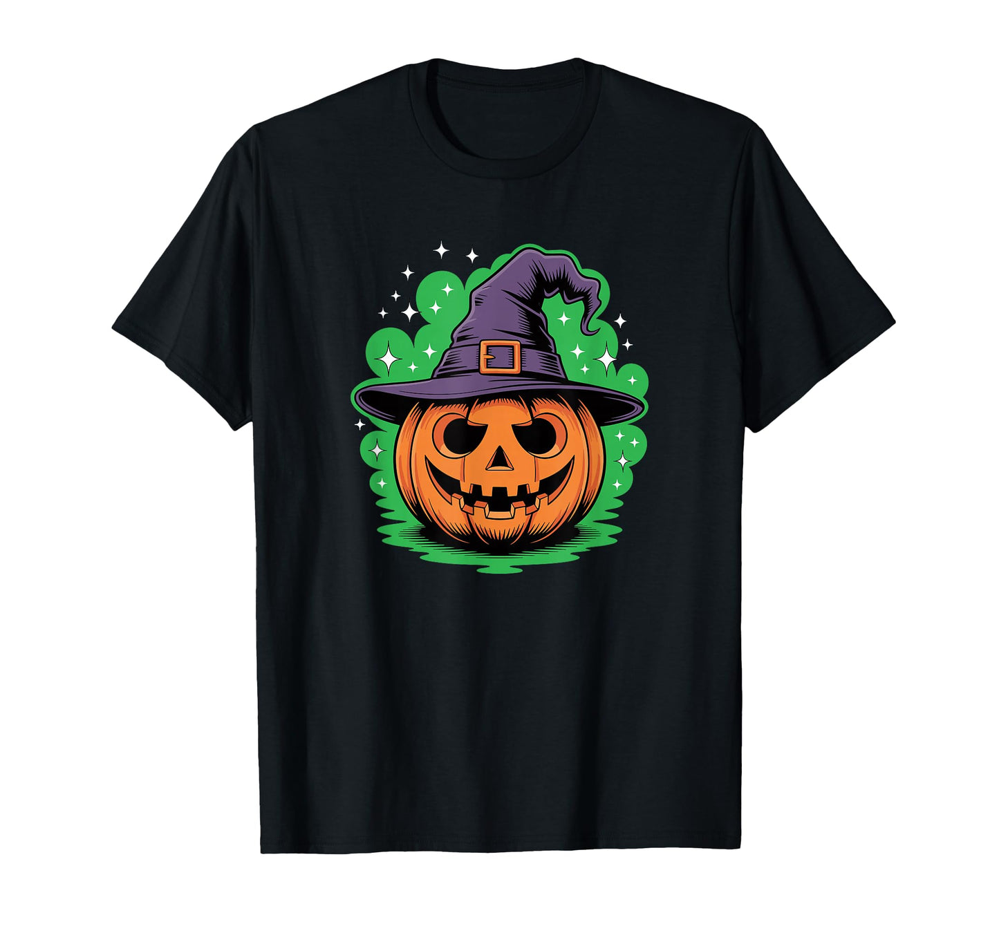 Halloween Pumpkin Witch Hat Spooky Season T-Shirt