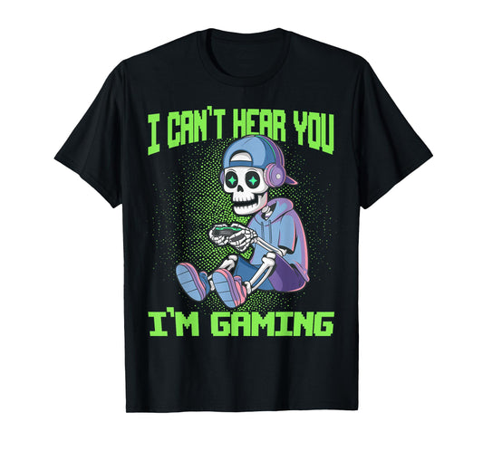 Gamer Skeleton Gaming Video Games T-Shirt