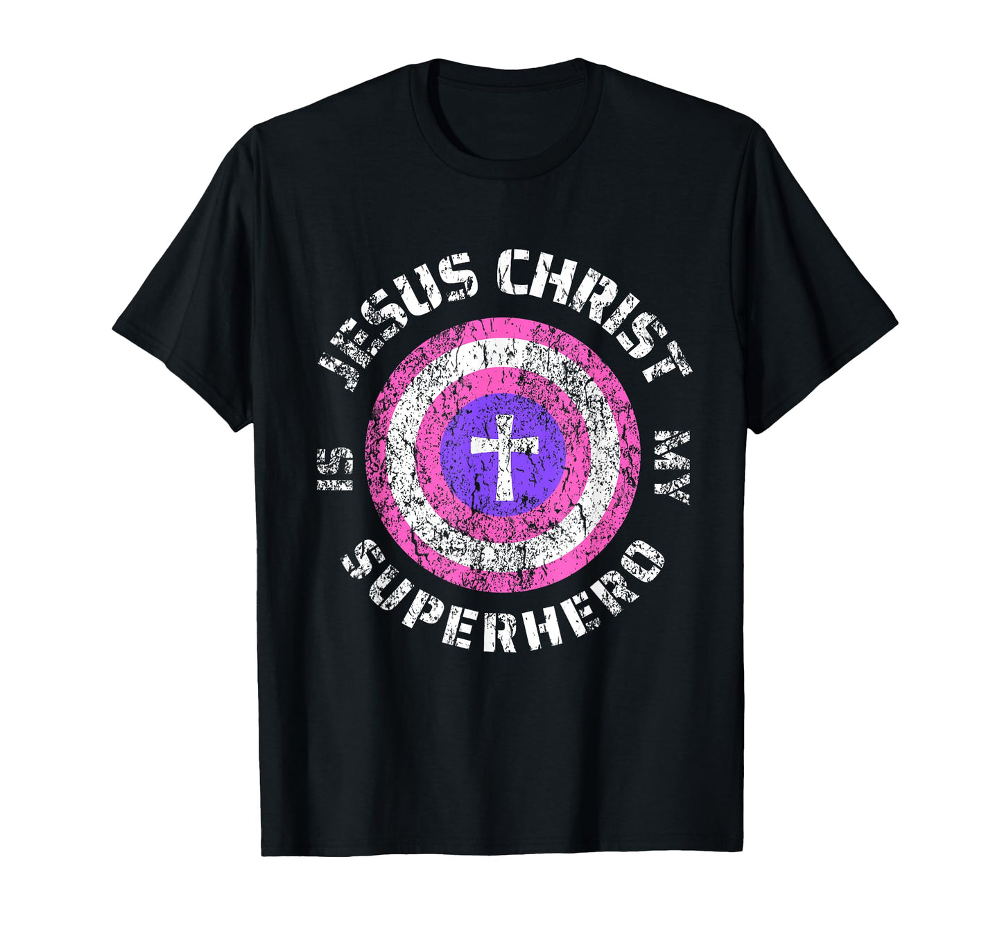 Jesus Christ Is My Superhero Jesus Kids Toddler Girls 5T 4T T-Shirt