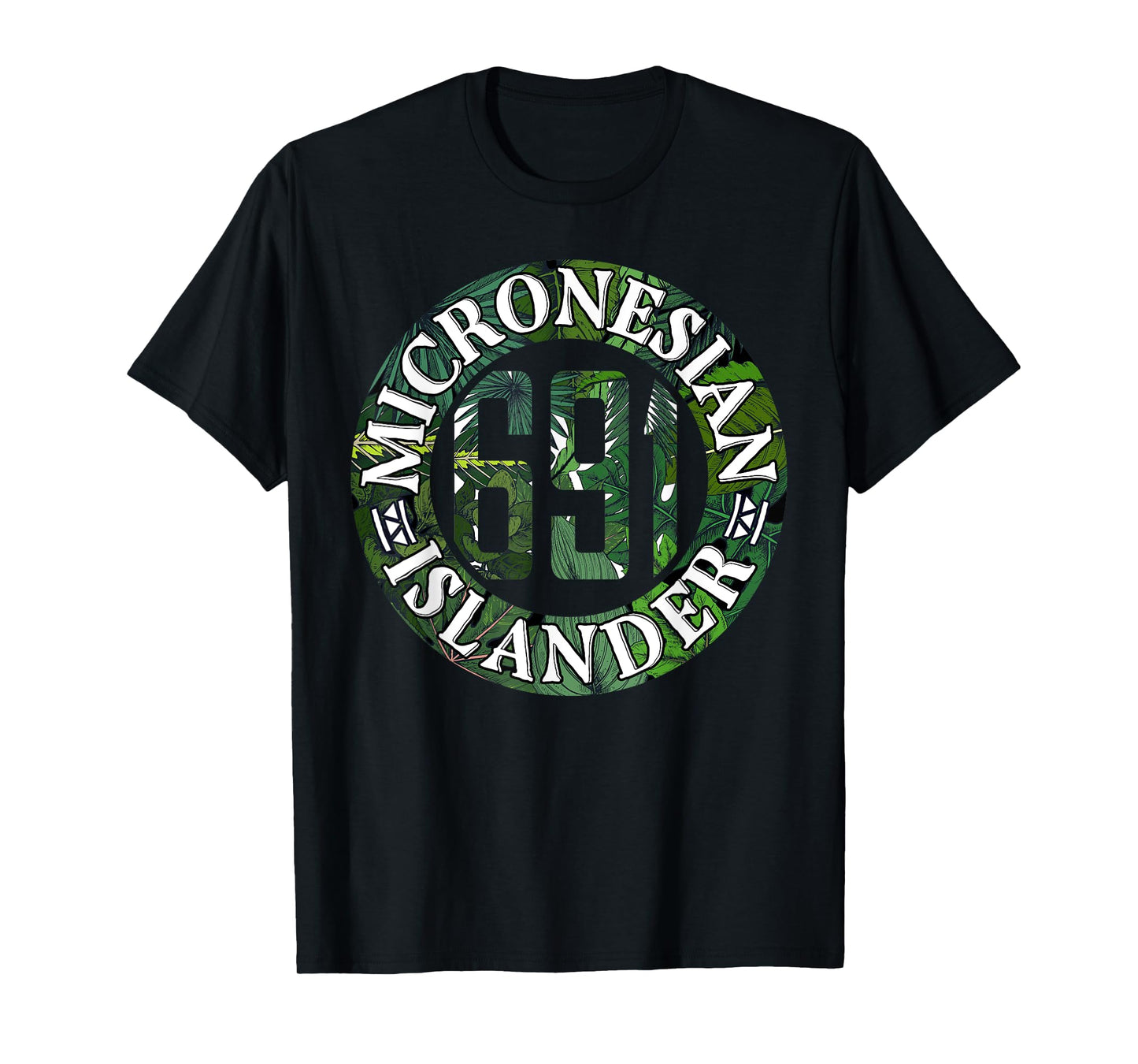 Nesian Heritage Micronesia 691 Pohnpei Chuuk Kosrae Yap T-Shirt - Women's Black Small Classic Fit Short Sleeve Crew Neck T-Shirt