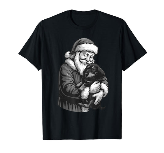 Dachshund Santa Claus Christmas Dog Lover T-Shirt