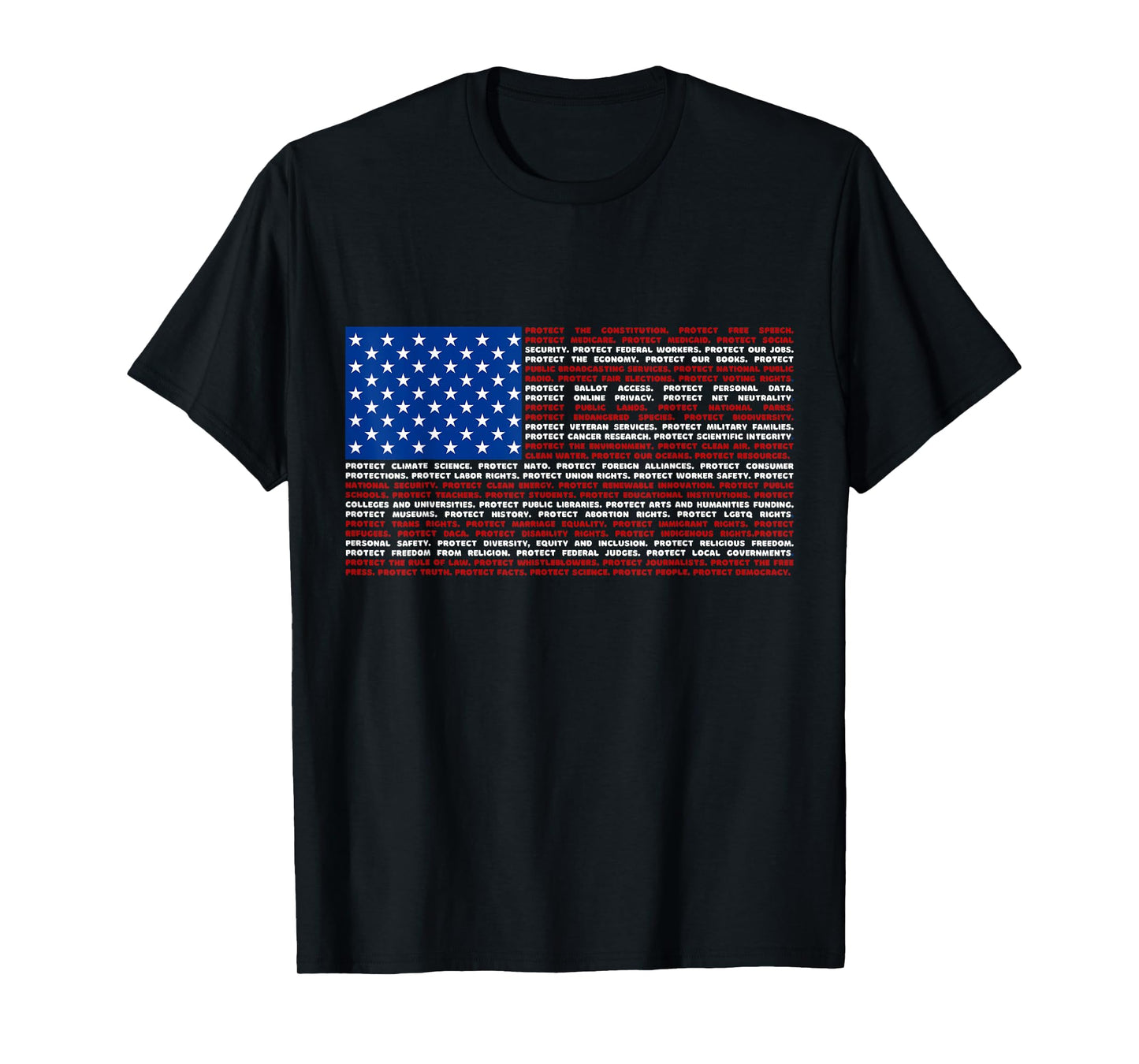 No Kings in America Since 1776 Distressed USA Flag Vintage T-Shirt