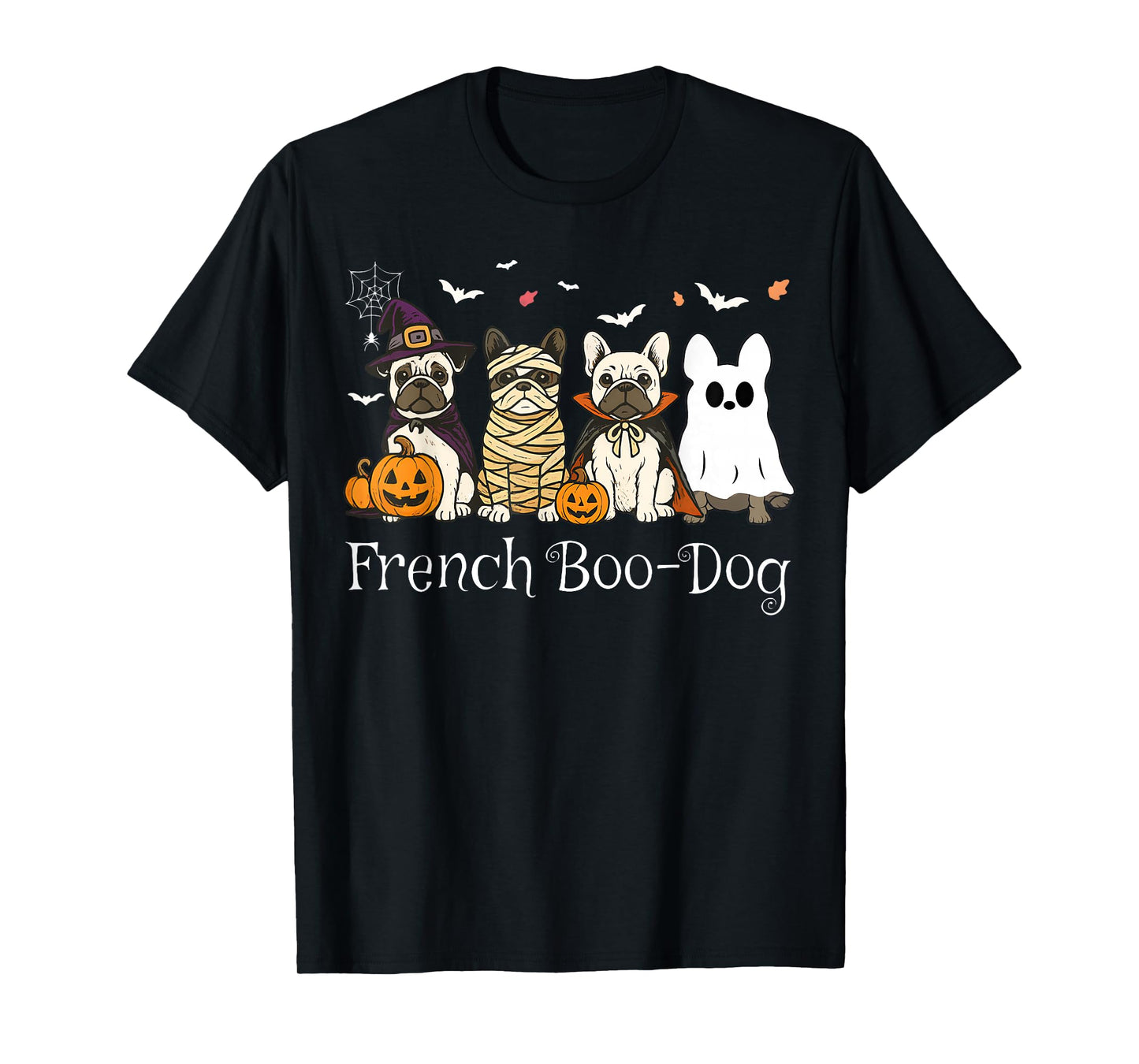 Mummy French Bulldog Halloween French Bulldog Witch Dog Mom T-Shirt