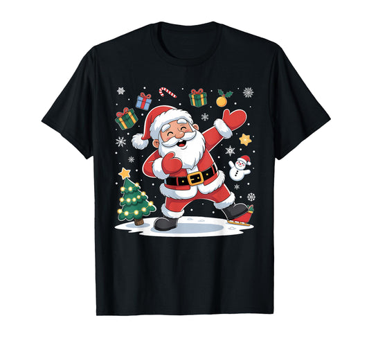 Dabbing Santa Claus Christmas Holiday Boys Kids Dab Xmas T-Shirt