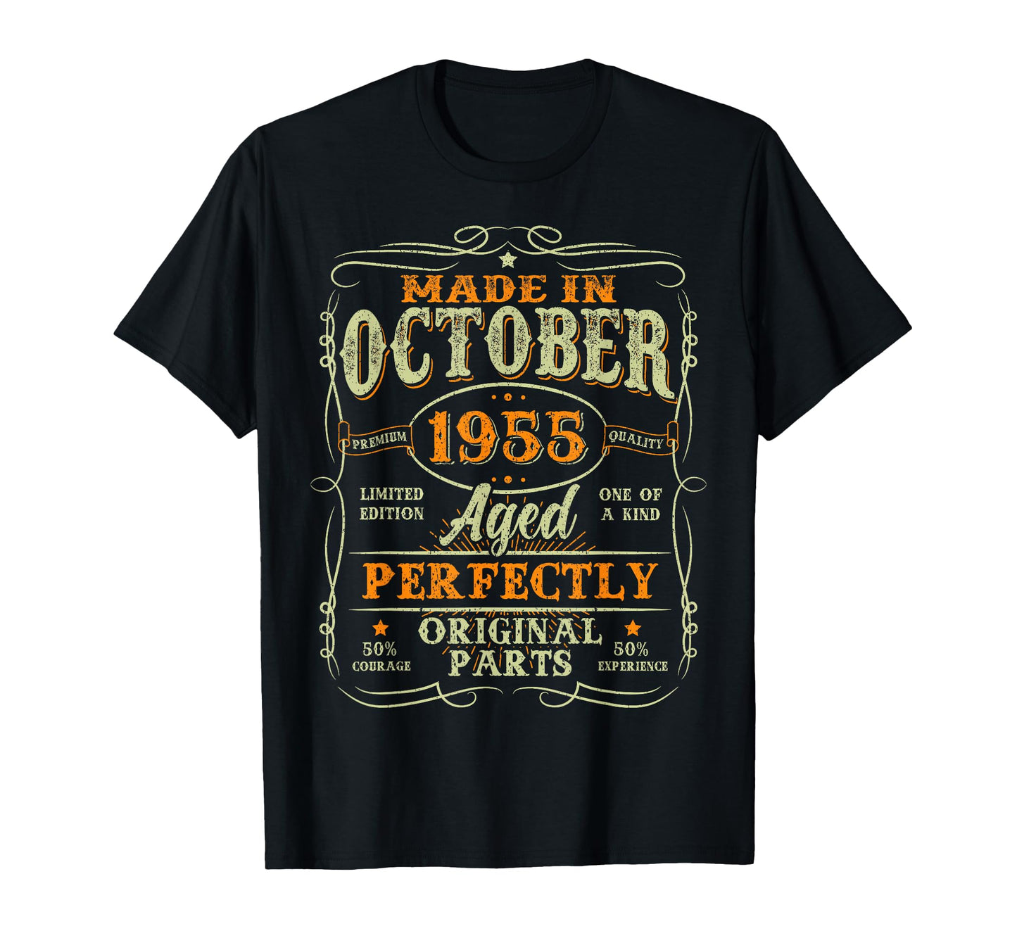 70 Years Old Vintage Made In October 1955 70th Birthday Men T-Shirt