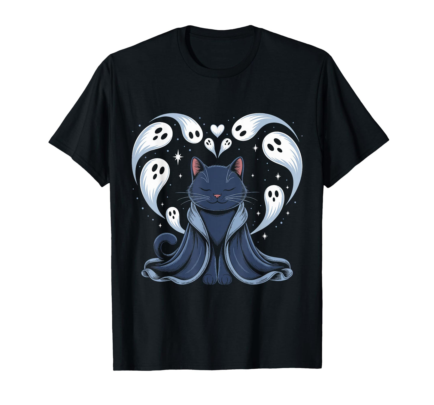 Cat Meme Wizard Spooky Fantasy Kitty T-Shirt