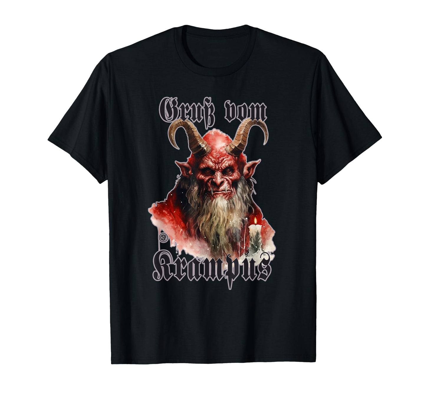 Greeting from Krampus Christmas Legend Figure T-Shirt