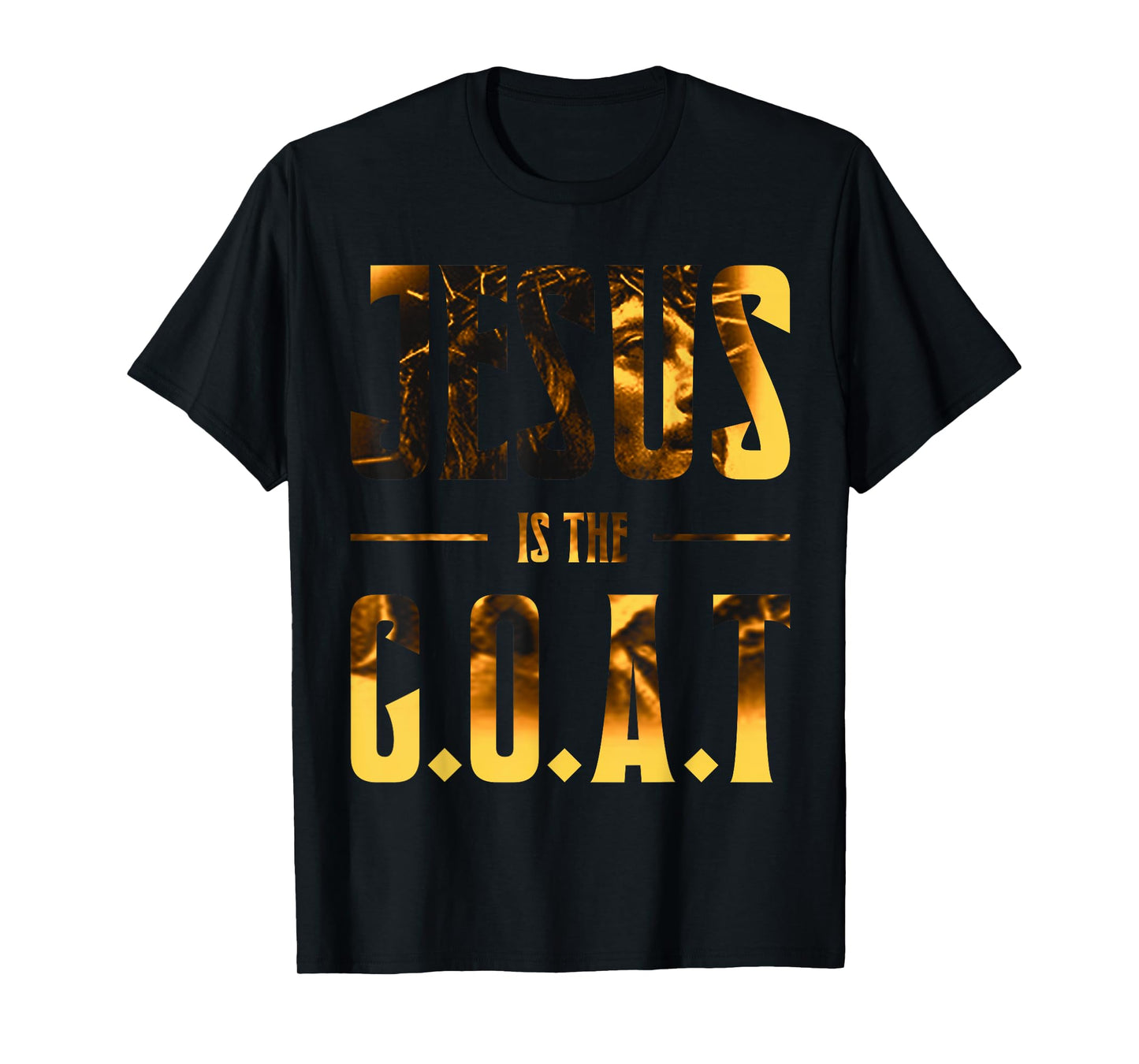 Jesus Is The G.O.A.T Inspirational Christian Graphic T-Shirt