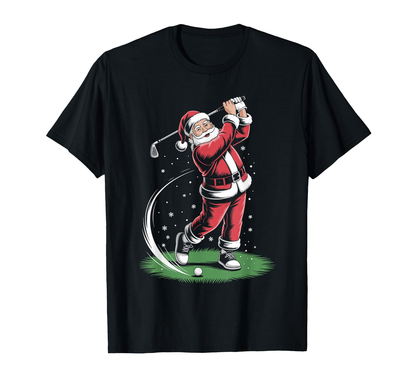 Santa Claus Golf Player Christmas Golfer Xmas Golfing T-Shirt