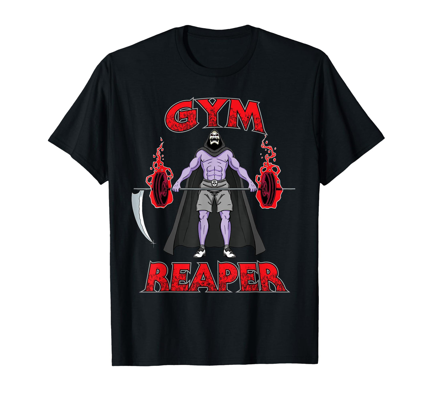 Gym Reaper - Swole Grim Reaper Halloween Gym Lifting Workout T-Shirt