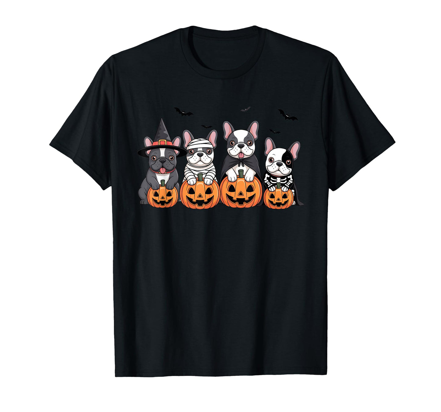 French Bulldog Halloween French Bulldog Witch Dog Mom T-Shirt