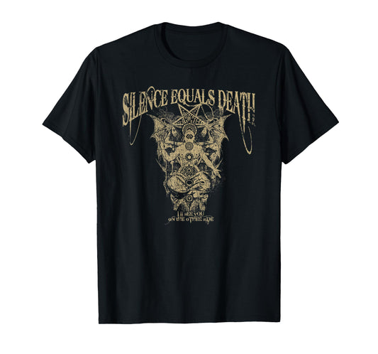 Vintage Silence Equals Death Sanity Assassin Tee T-Shirt