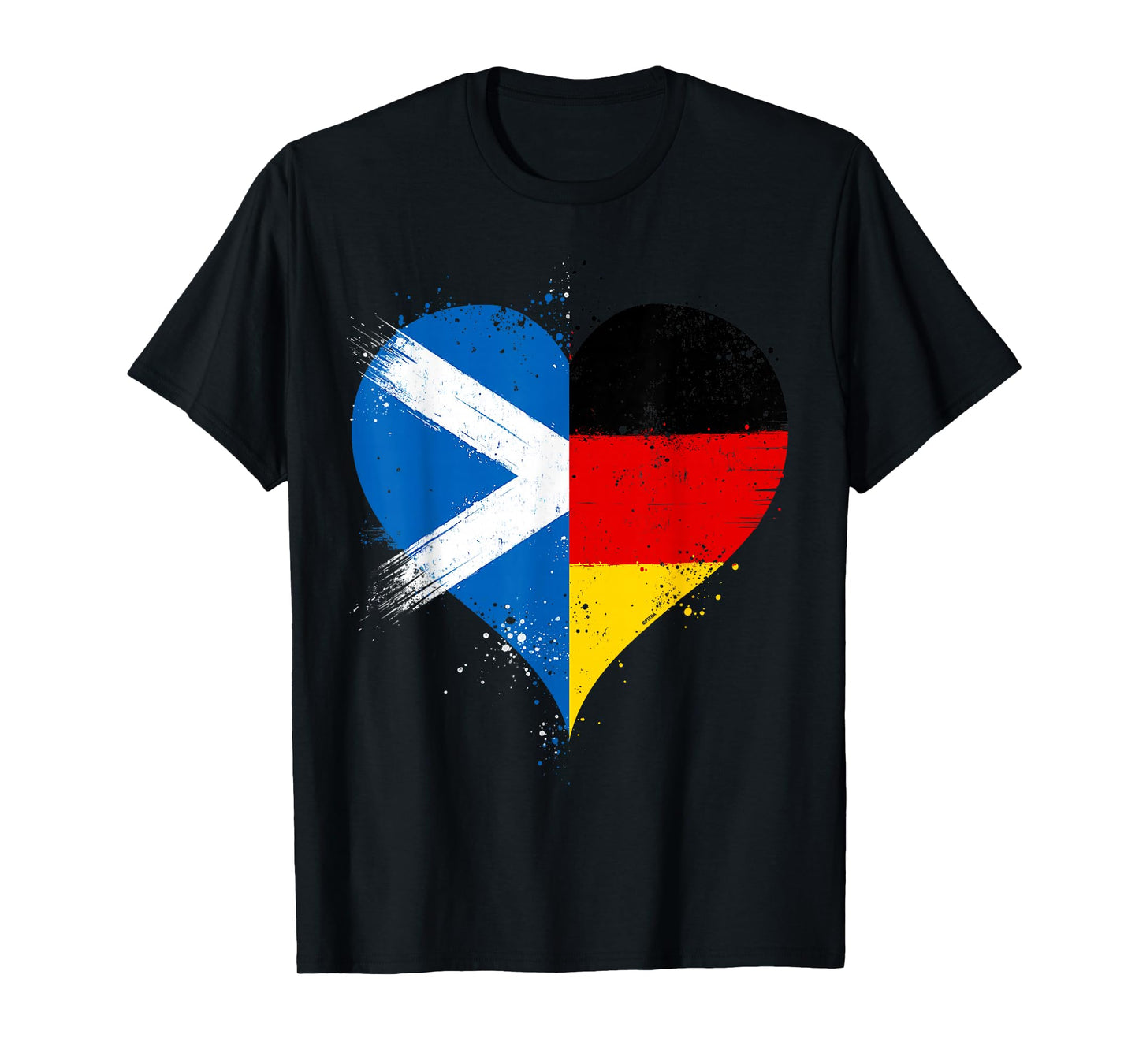 Scottish German Pride A Cool Vintage Scotland Germany Flag T-Shirt