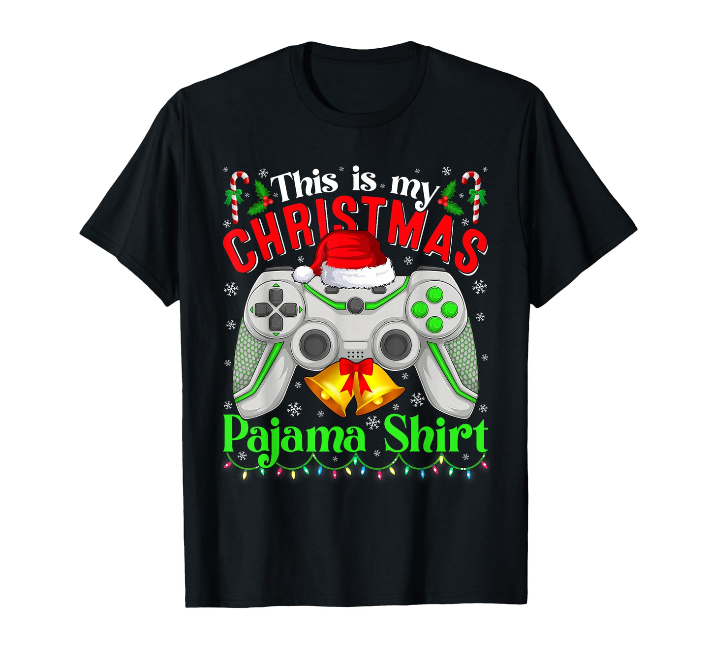 This is My Christmas Pajama Video Game Gamer Boys Teens Kids T-Shirt