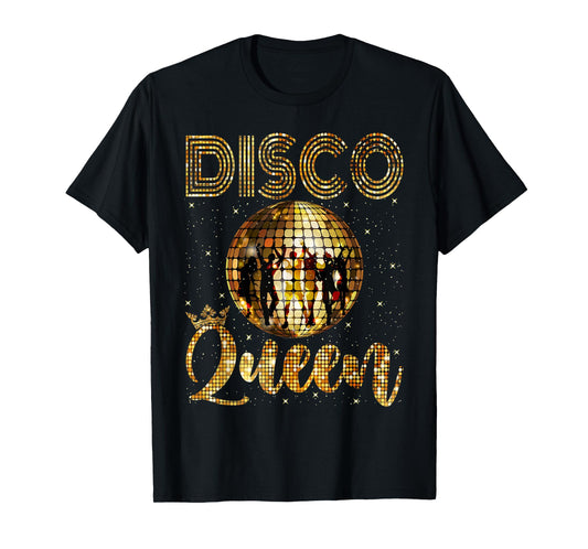 Disco Queen - 70's Disco Themed Vintage Seventies Costume T-Shirt
