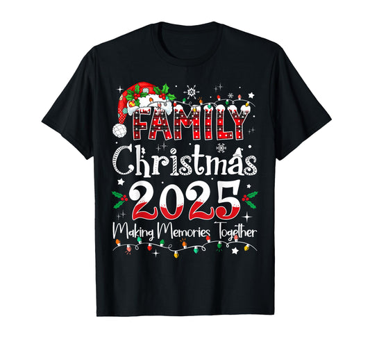 Family Christmas 2025 Matching Outfit Xmas Squad Santa T-Shirt
