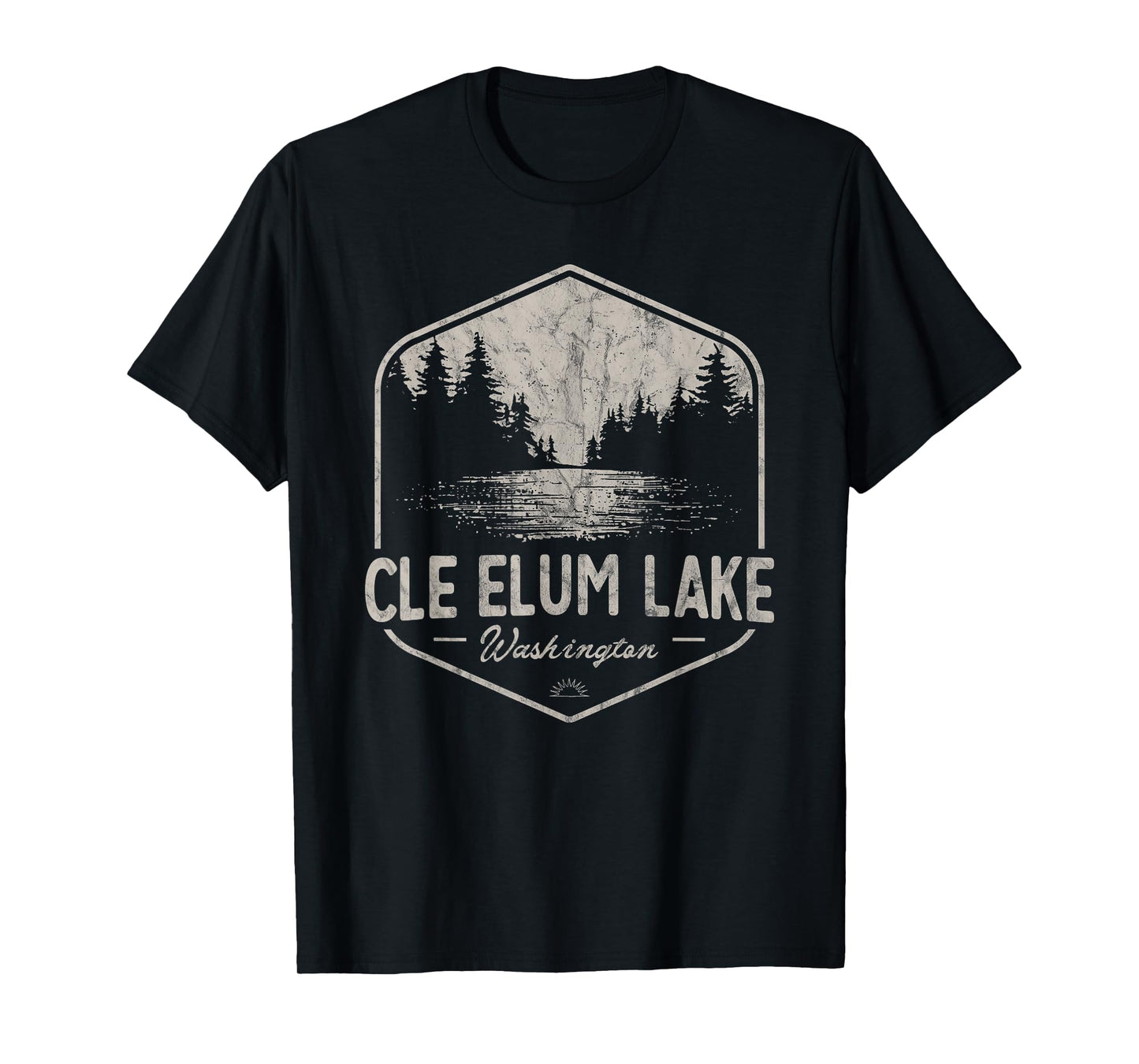 Cle Elum Lake Washington Outdoors Vintage T-Shirt