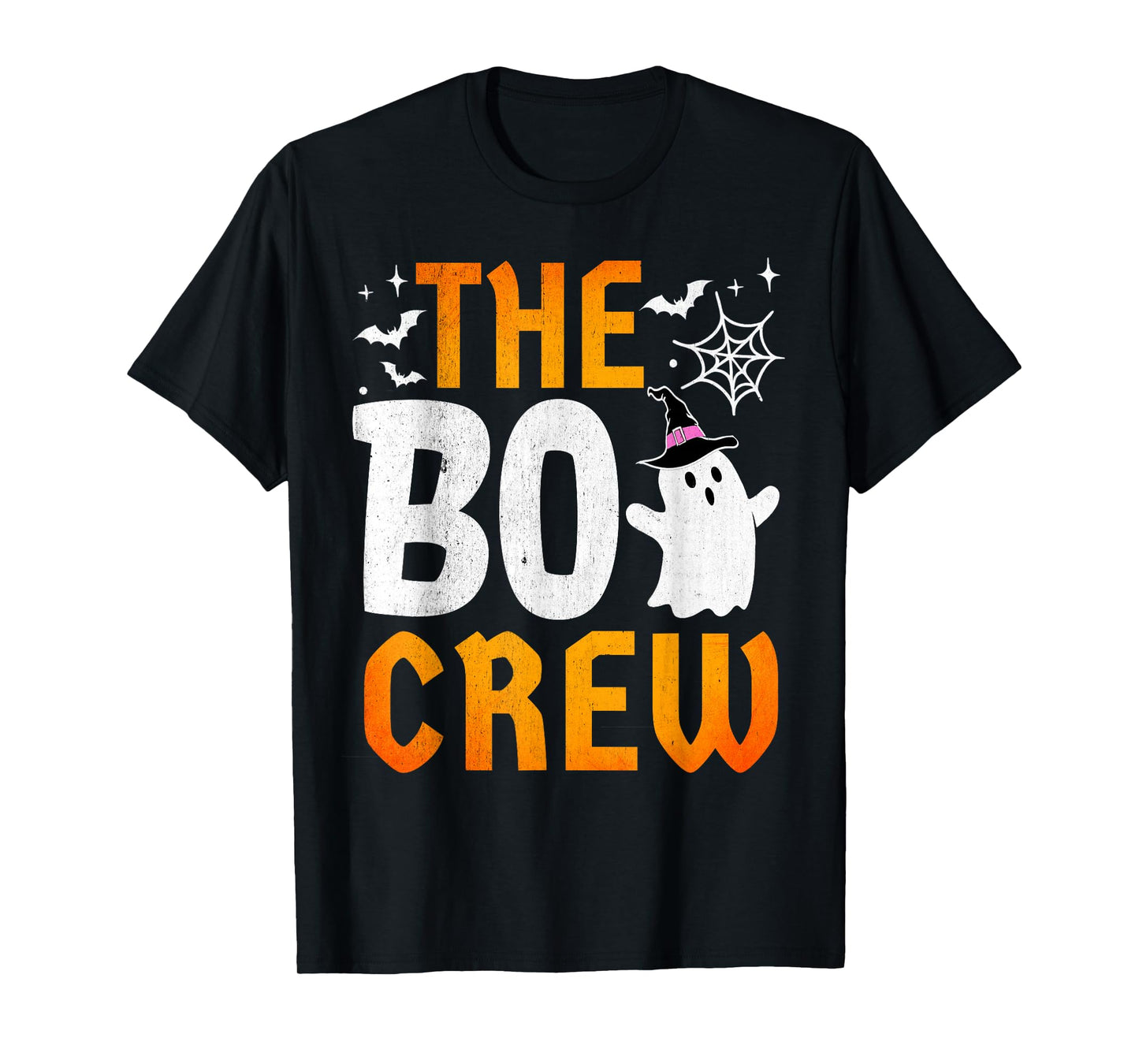 The Boo Crew Spooky Cute Ghost Funny Lazy Halloween Costume T-Shirt
