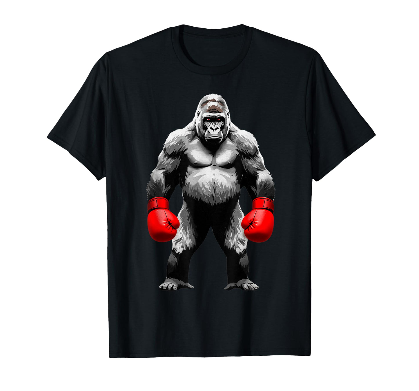 Men Gorilla Fighter Boxer Art Funny Animal Boxing T-Shirt