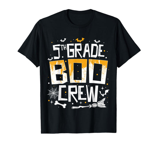 5th Grade Boo Crew Teacher Student Funny Halloween Costume T-Shirt