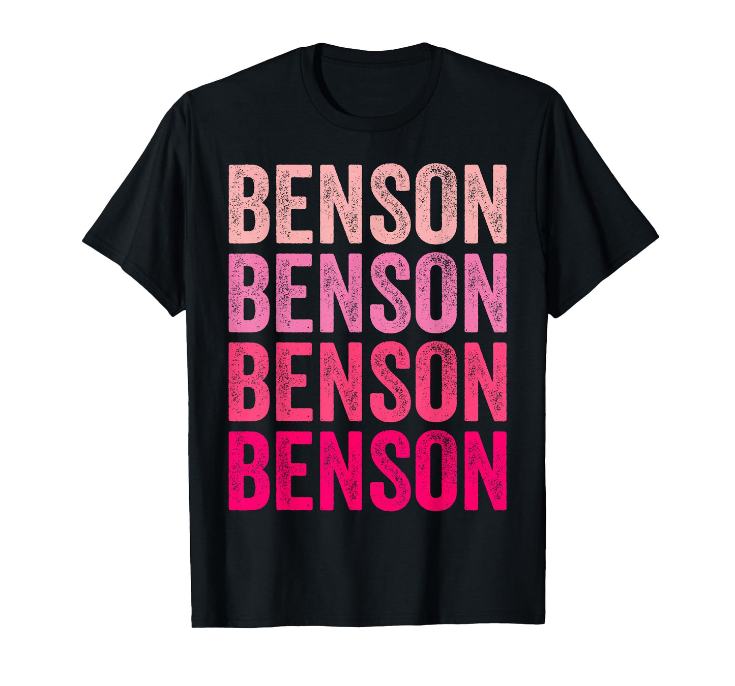 Benson Personalized Name Vintage Retro Girls Woman Man T-Shirt