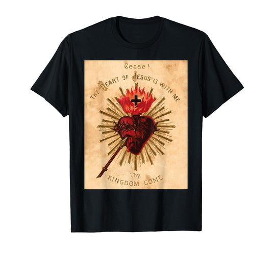 Vintage Sacred Heart of Jesus Catholic Art Traditional T-Shirt