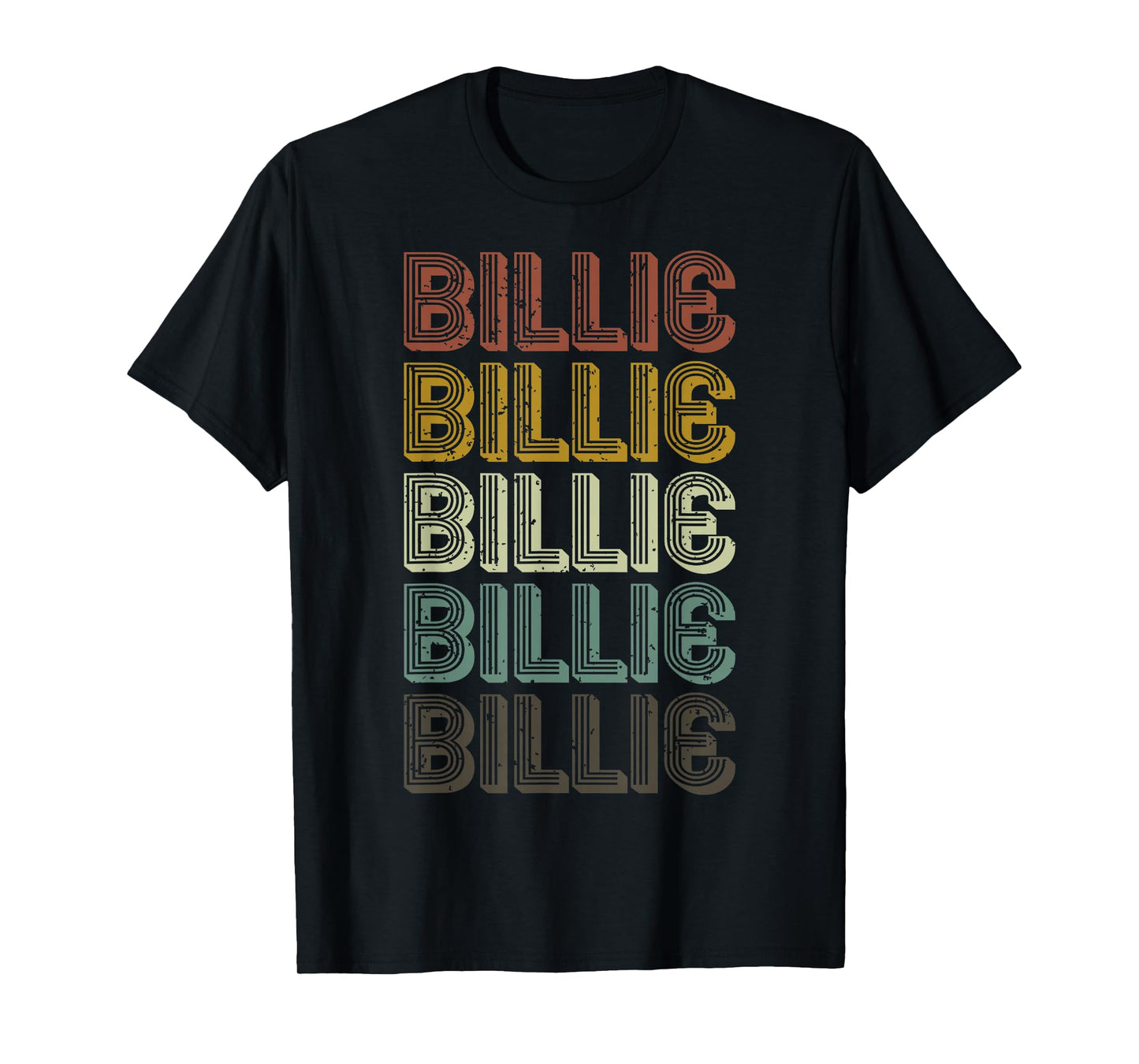 Retro Billie First Name Personalized Billie Groovy Vintage T-Shirt