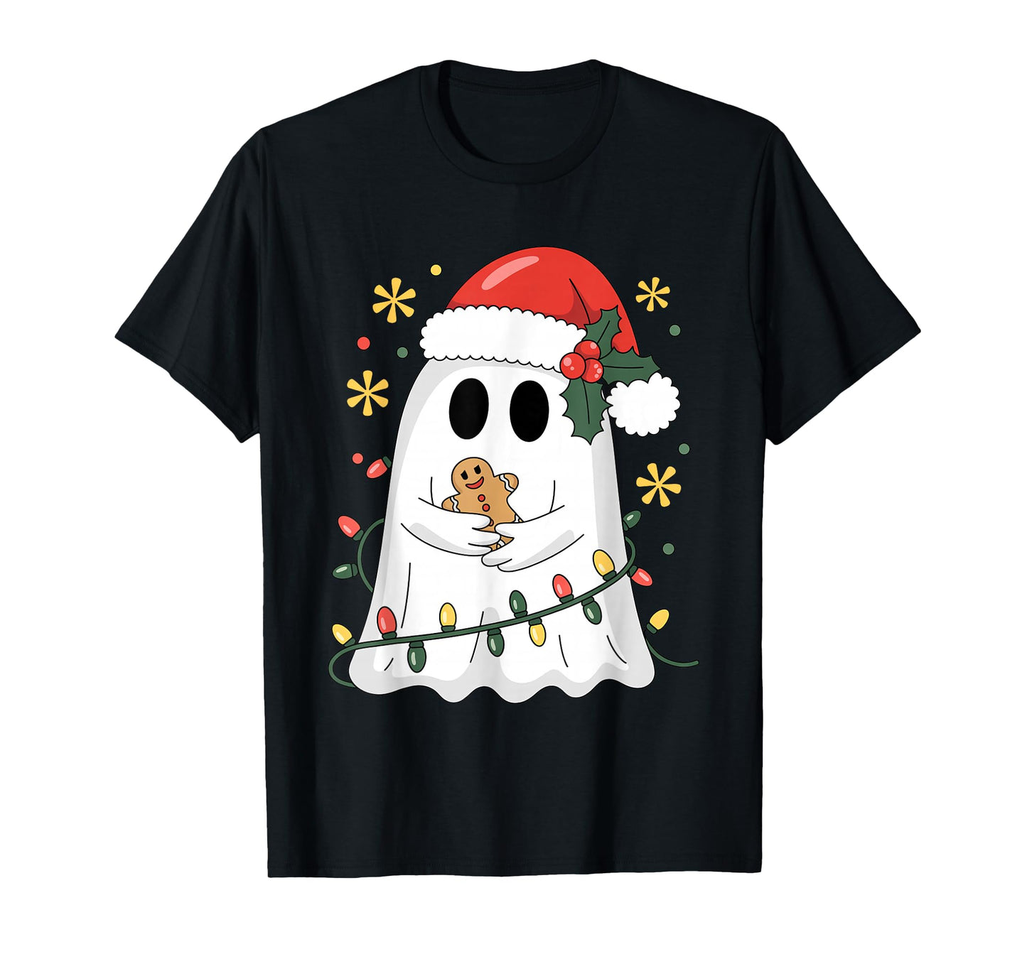 Ghost Christmas Santa Spooky Christmas T-Shirt