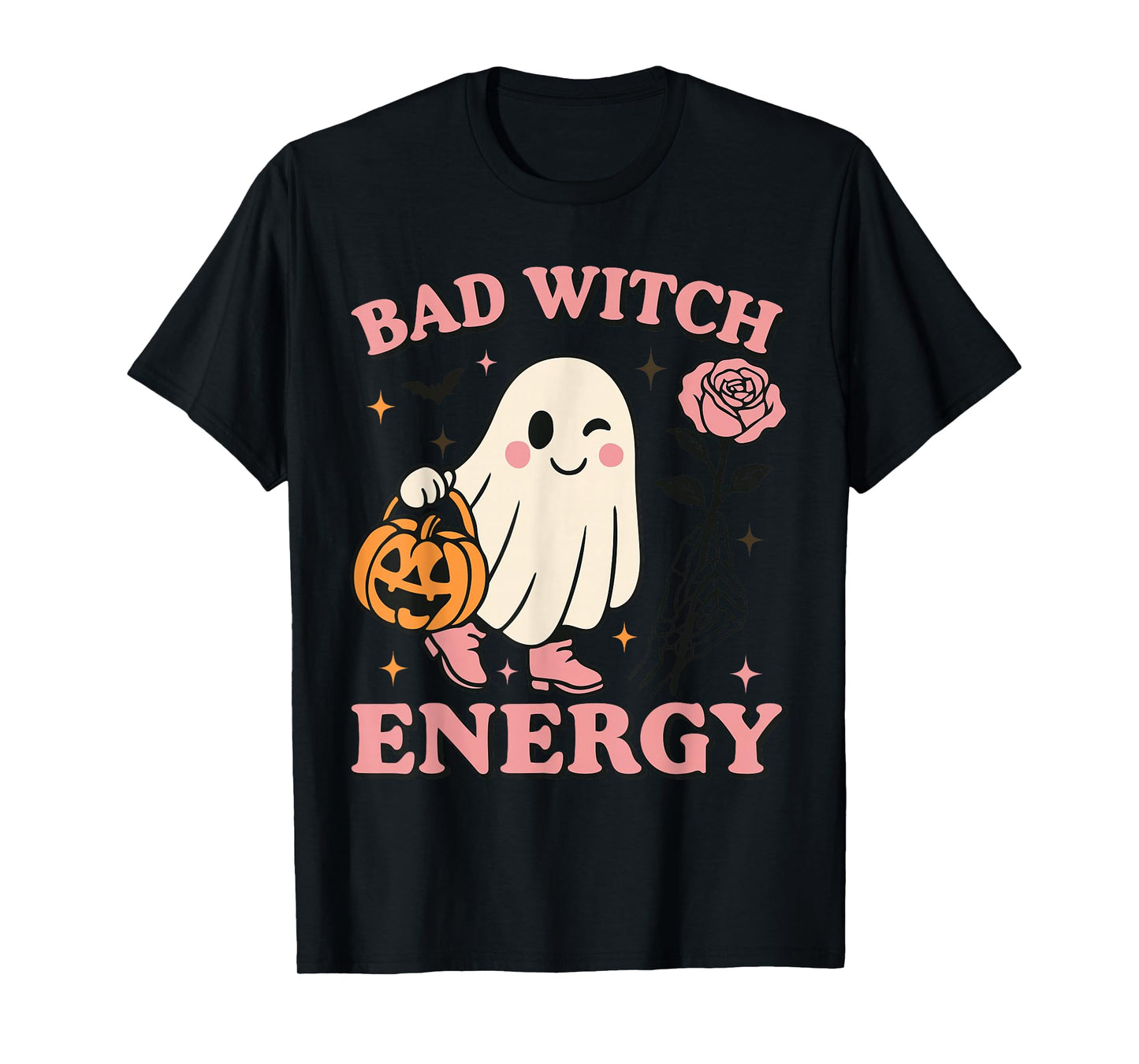 Bad Witch Energy Funny Halloween T-Shirt