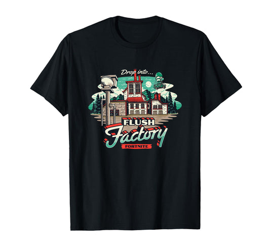 Fortnite Drop Into… Flush Factory Vintage Big Chest Poster T-Shirt