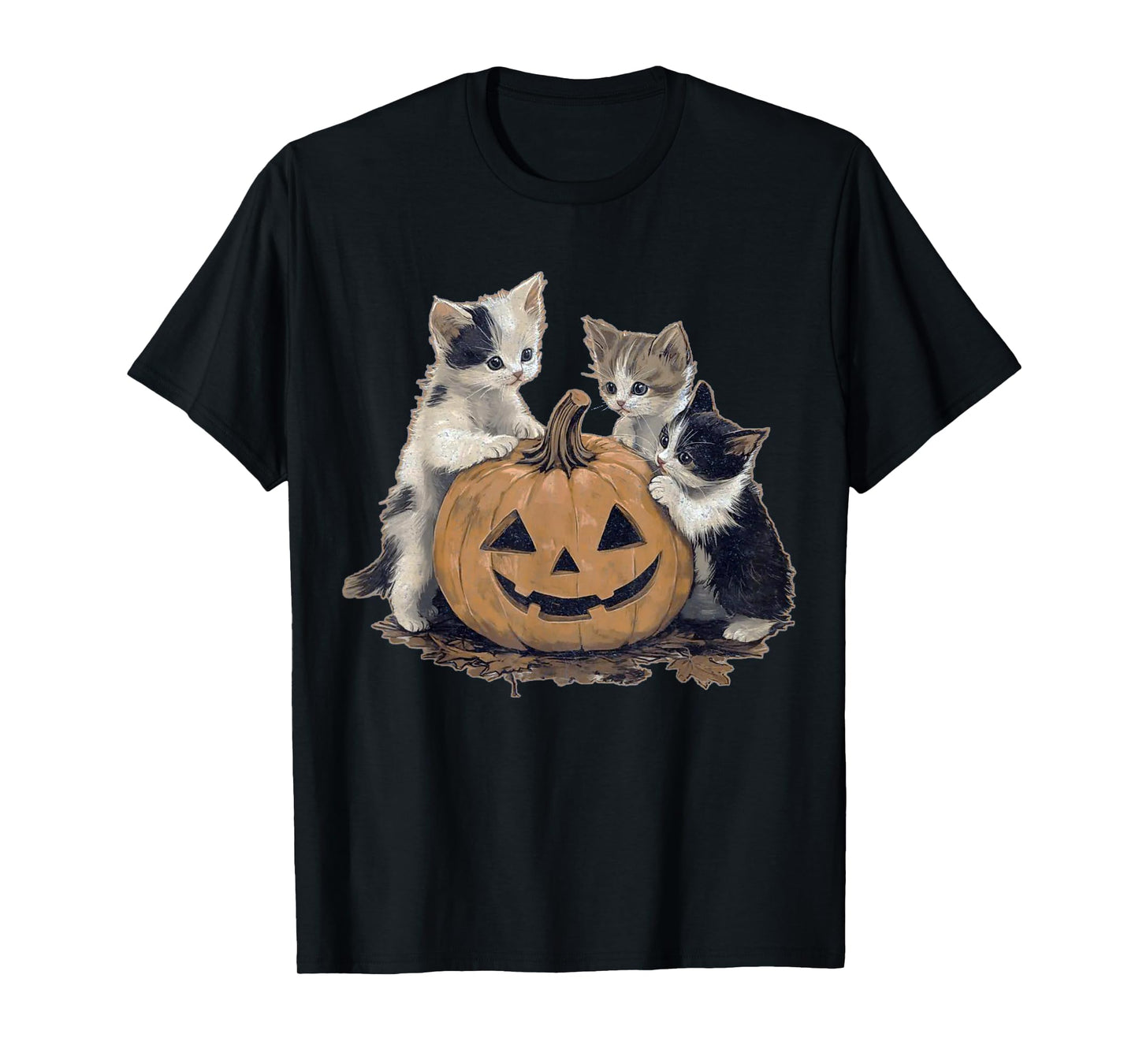Vintage 90s Cat Halloween Retro Halloween vintage Spooky T-Shirt