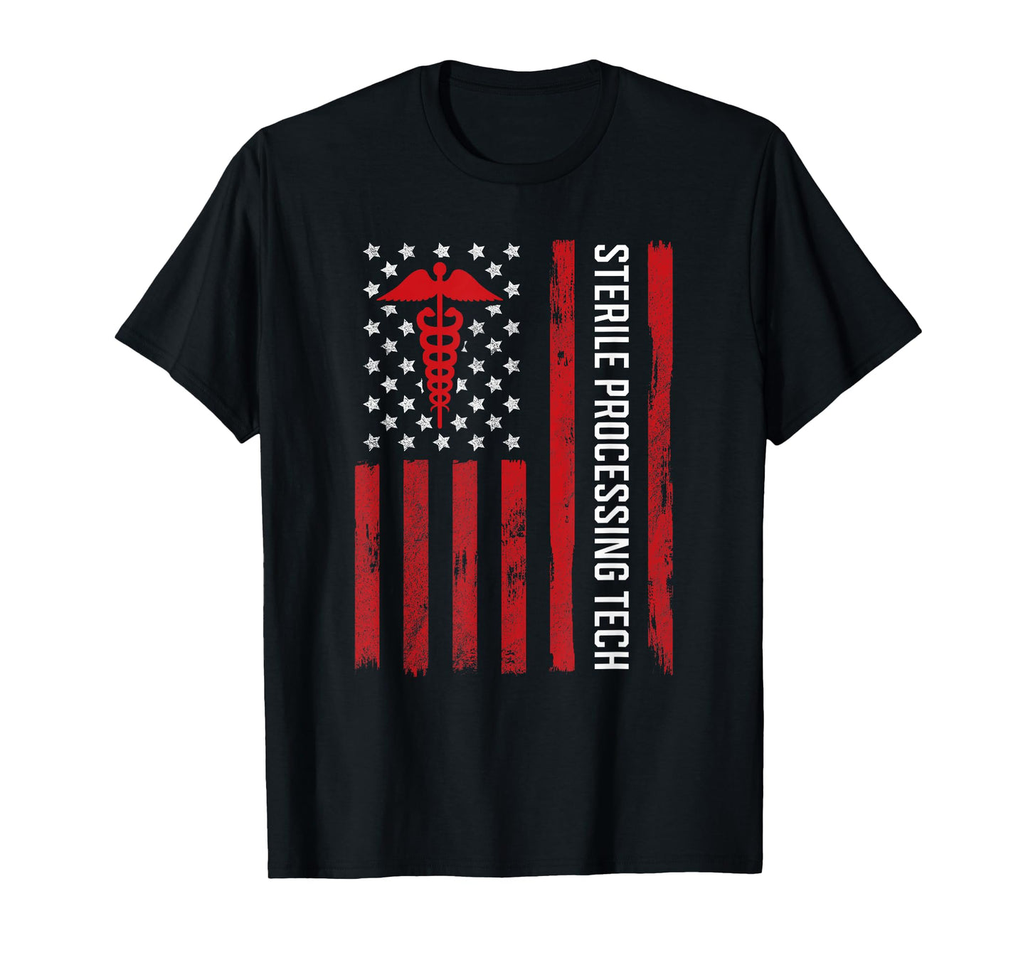Sterile Processing Technician American Flag SPD Tech Week T-Shirt