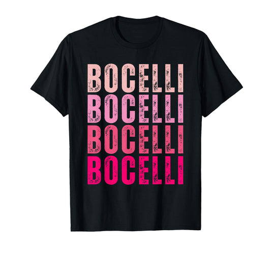 Bocelli Personalized Name I Love Bocelli Vintage T-Shirt
