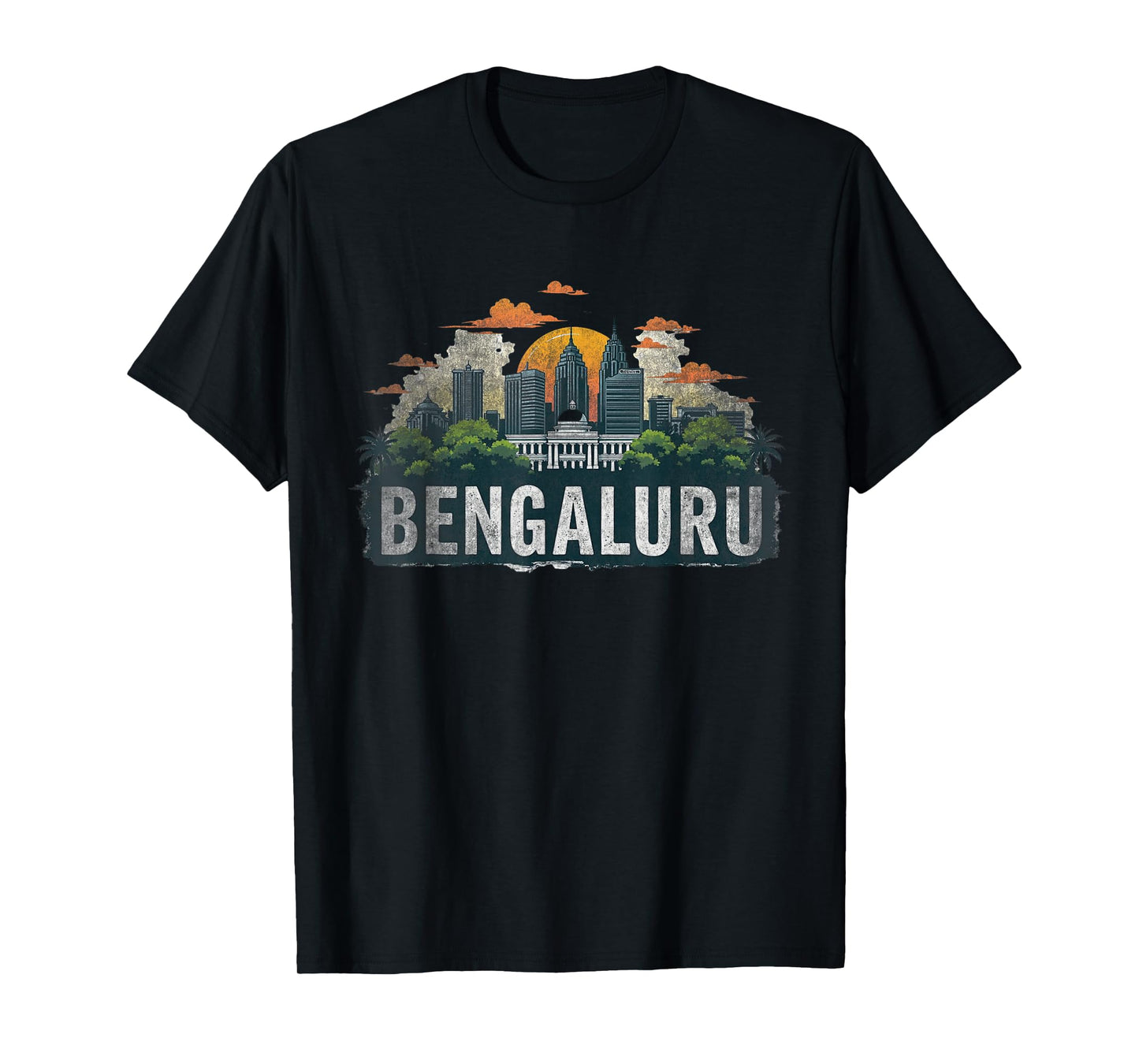 Retro Bengaluru Landscape Vintage Souvenir T-Shirt