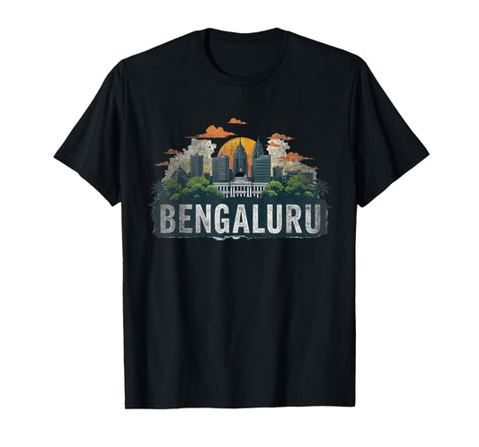 Retro Bengaluru Landscape Vintage Souvenir T-Shirt