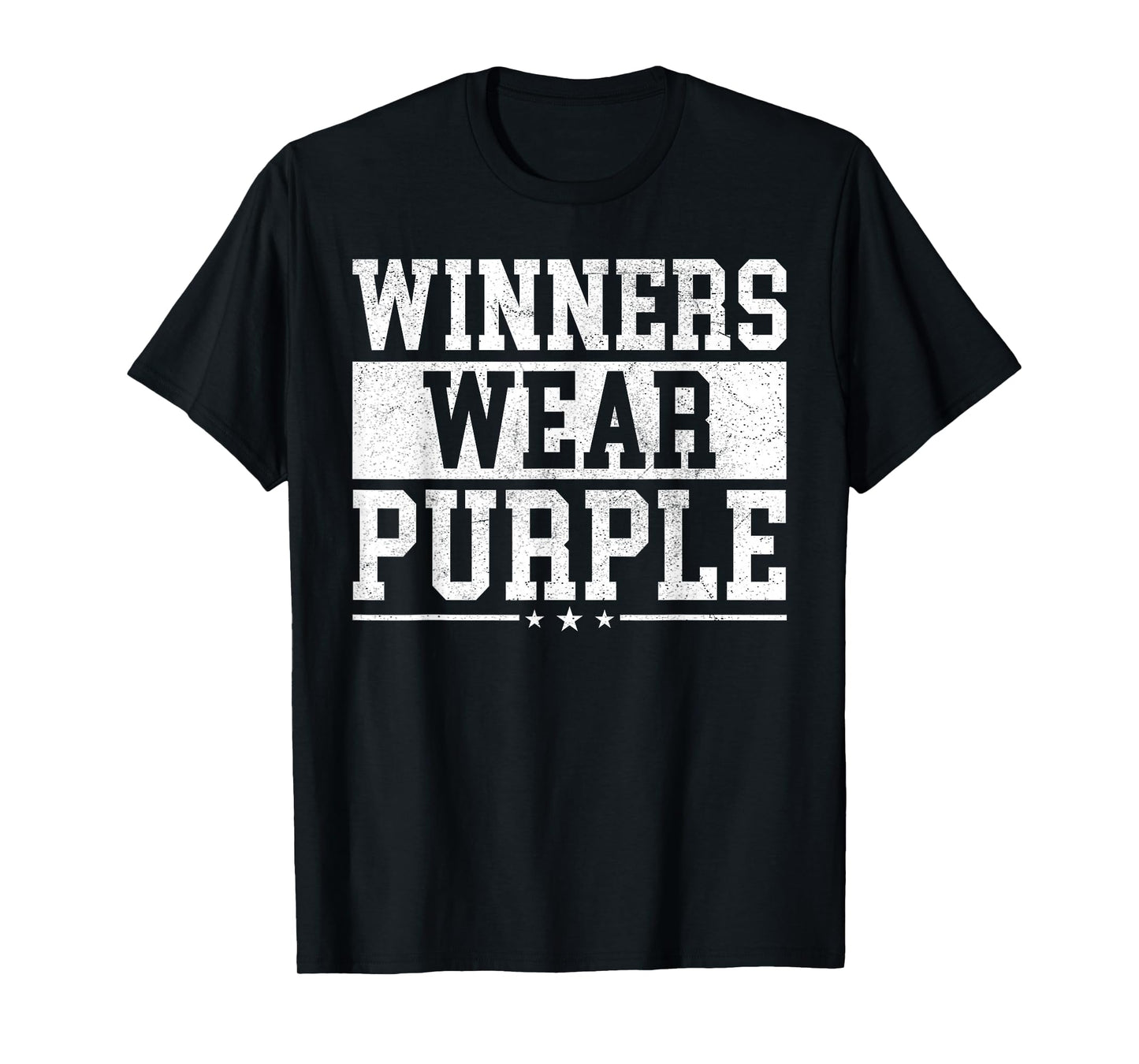 Winners Wear Purple Color War Camp Spirit Game Team Wear T-Shirt
