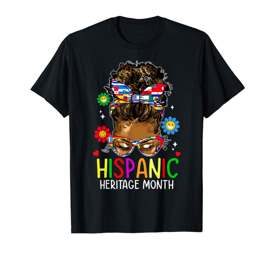 Hispanic Heritage Month Shirt Latin Teacher Women Girls Kids T-Shirt
