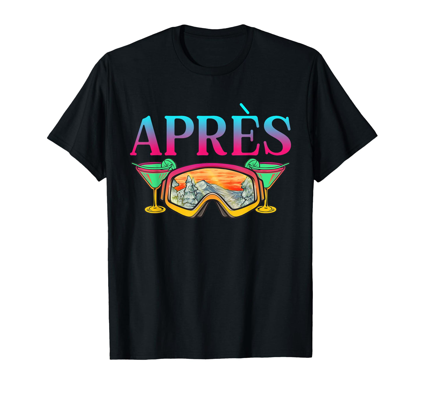 Ski 90s 80s Skiing Outfit Après Retro Skiing T-Shirt