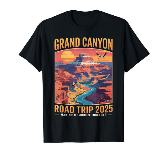 Family Trip Grand Canyon Road Trip 2025 National Park T-Shirt