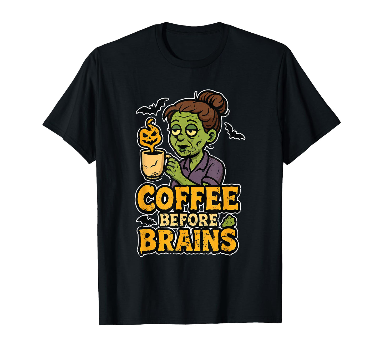 Coffee Before Brains Zombie T-Shirt