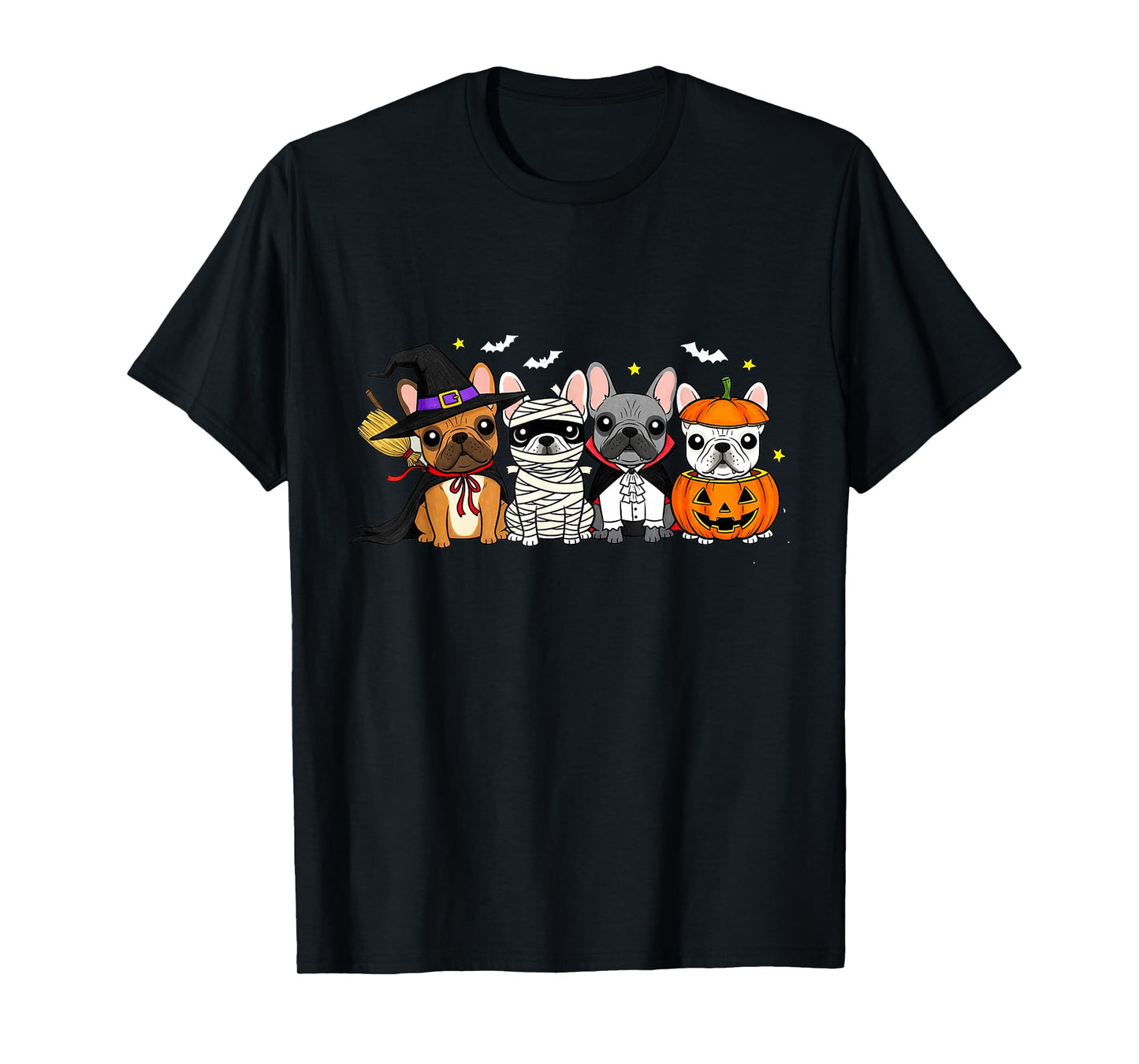 Mummy French Bulldog Halloween French Bulldog Witch Dog Mom T-Shirt