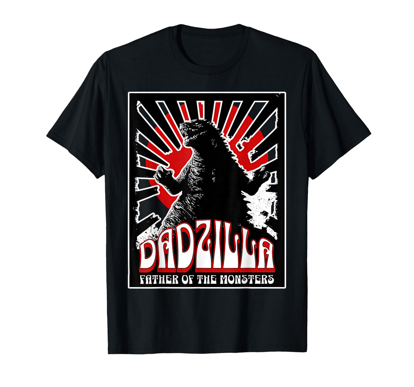 Vintage Dadzilla Father Of The Monsters Fathers Day T-Shirt